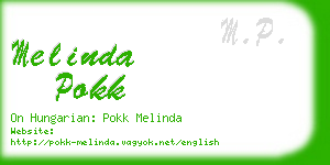melinda pokk business card